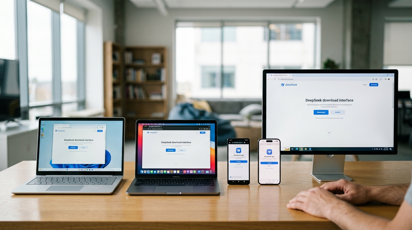 deepseek下载 五平台官方入口 Windows Mac 安卓 iOS 网页版